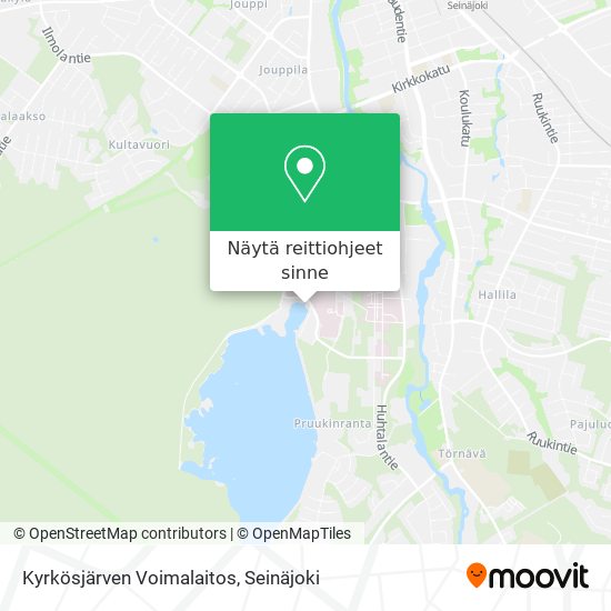 Kyrkösjärven Voimalaitos kartta