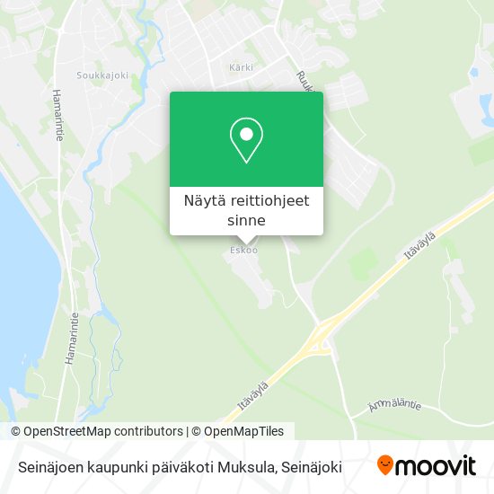 Seinäjoen kaupunki päiväkoti Muksula kartta