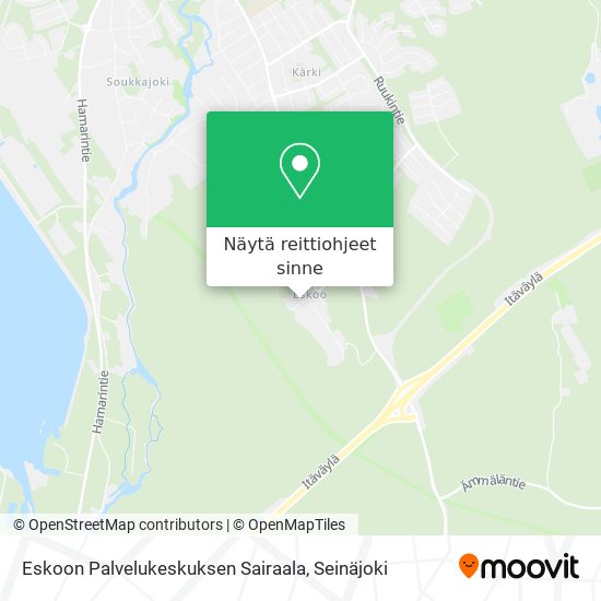 Eskoon Palvelukeskuksen Sairaala kartta
