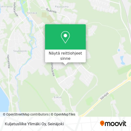 Kuljetusliike Ylimäki Oy kartta