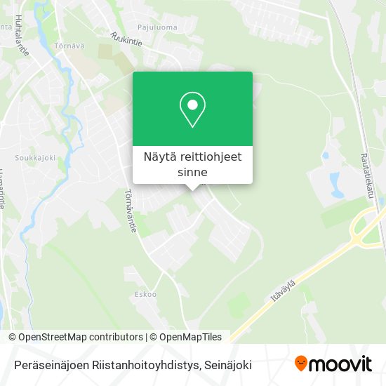 Peräseinäjoen Riistanhoitoyhdistys kartta