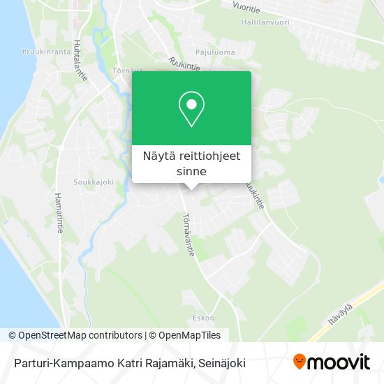 Parturi-Kampaamo Katri Rajamäki kartta
