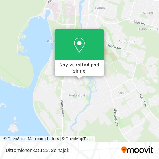Uittomiehenkatu 23 kartta