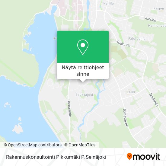 Rakennuskonsultointi Pikkumäki P kartta