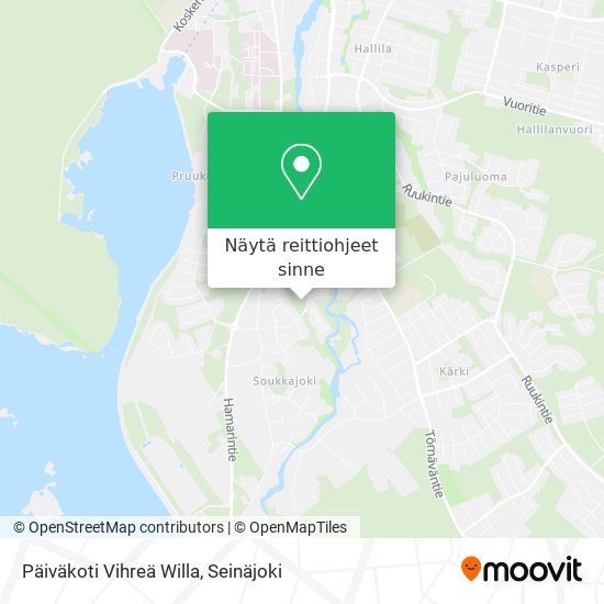Päiväkoti Vihreä Willa kartta