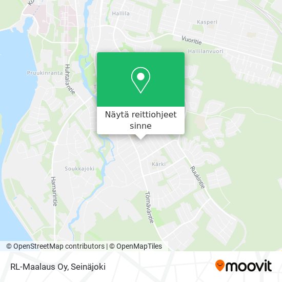 RL-Maalaus Oy kartta