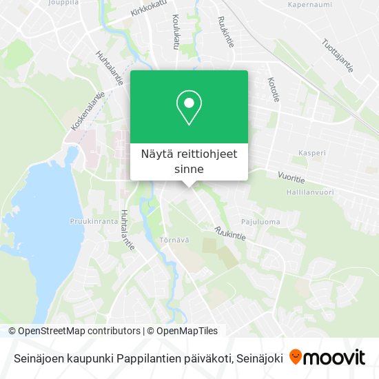 Seinäjoen kaupunki Pappilantien päiväkoti kartta