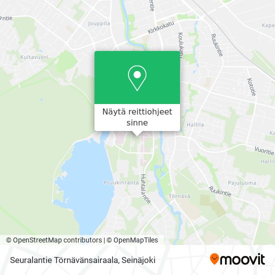 Seuralantie Törnävänsairaala kartta