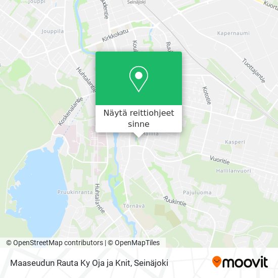 Maaseudun Rauta Ky Oja ja Knit kartta