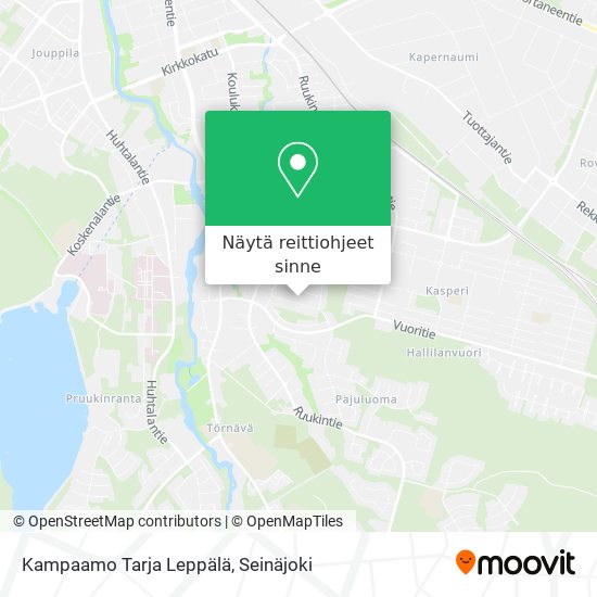 Kampaamo Tarja Leppälä kartta