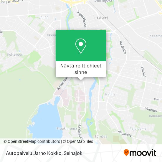 Autopalvelu Jarno Kokko kartta