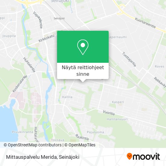 Mittauspalvelu Merida kartta