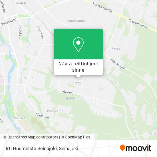 Irti Huumeista Seinäjoki kartta