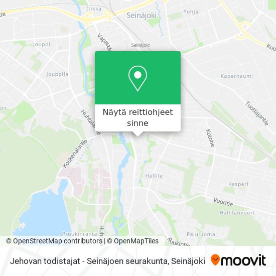 Jehovan todistajat - Seinäjoen seurakunta kartta