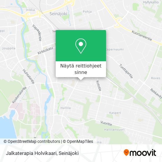 Jalkaterapia Holvikaari kartta