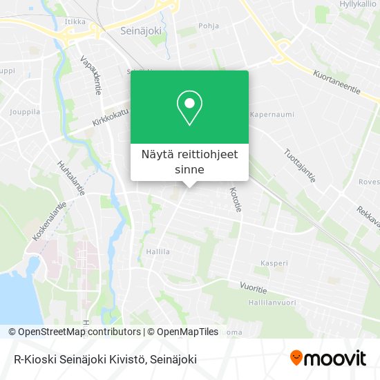 R-Kioski Seinäjoki Kivistö kartta