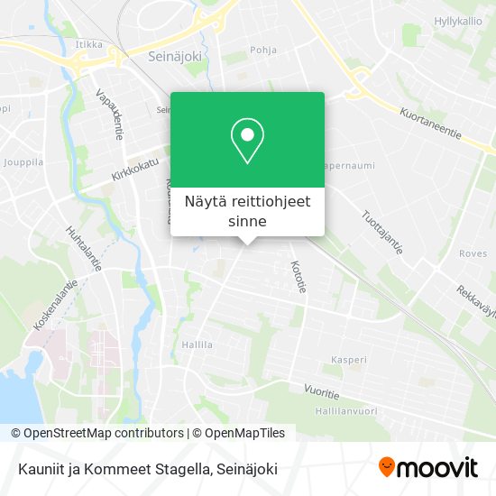 Kauniit ja Kommeet Stagella kartta
