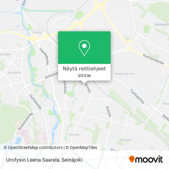 Urofysio Leena Saarela kartta