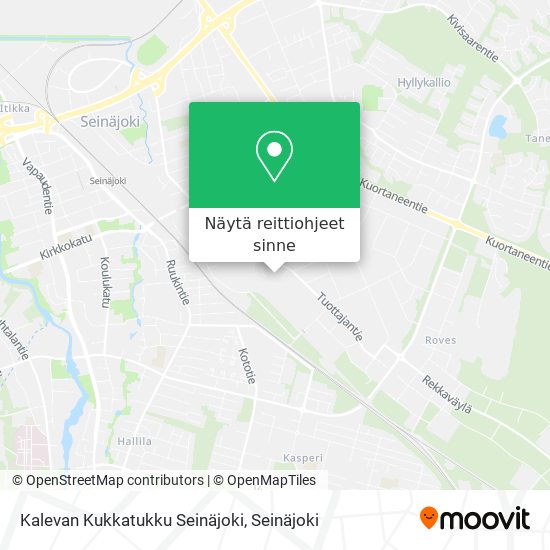 Kalevan Kukkatukku Seinäjoki kartta