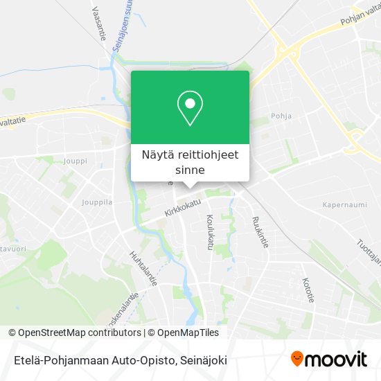 Etelä-Pohjanmaan Auto-Opisto kartta
