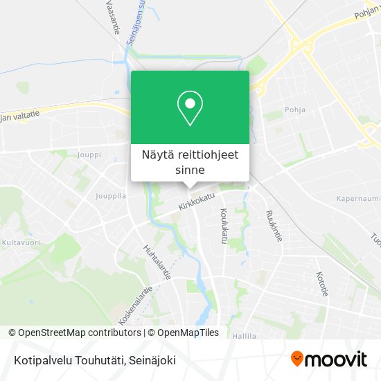 Kotipalvelu Touhutäti kartta