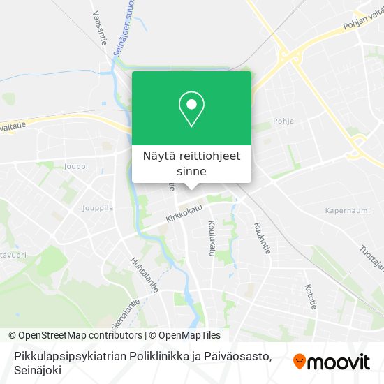 Pikkulapsipsykiatrian Poliklinikka ja Päiväosasto kartta