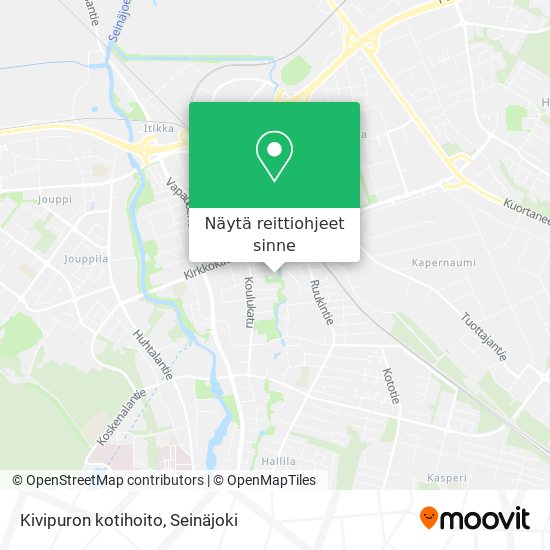 Kivipuron kotihoito kartta