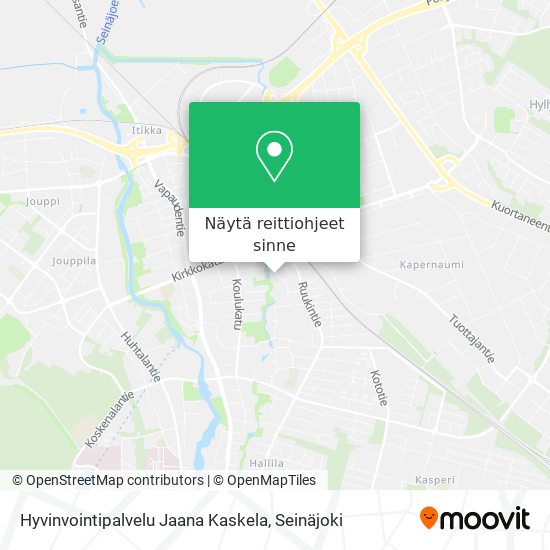 Hyvinvointipalvelu Jaana Kaskela kartta