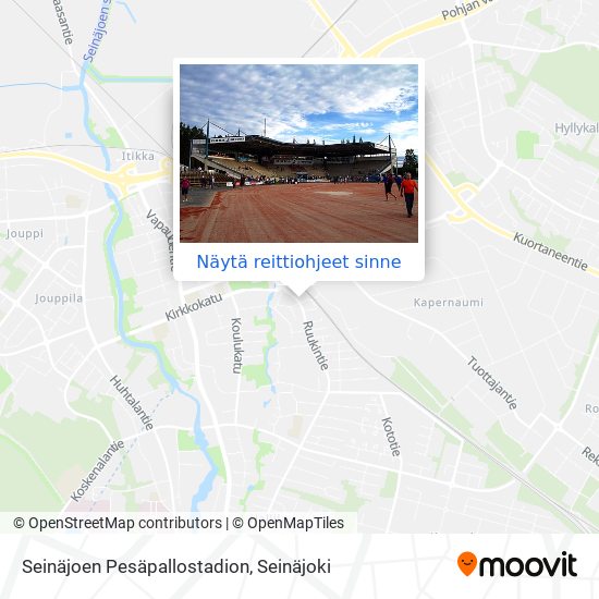Seinäjoen Pesäpallostadion kartta
