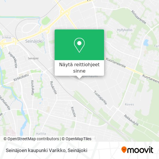 Seinäjoen kaupunki Varikko kartta