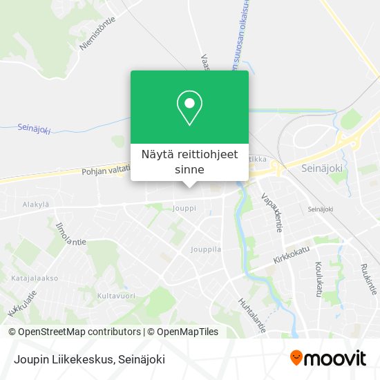 Joupin Liikekeskus kartta