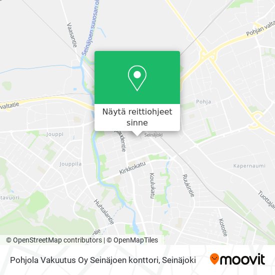 Pohjola Vakuutus Oy Seinäjoen konttori kartta