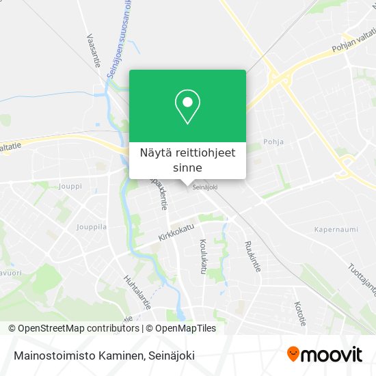 Mainostoimisto Kaminen kartta