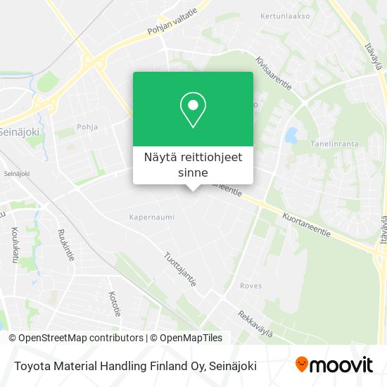 Toyota Material Handling Finland Oy kartta