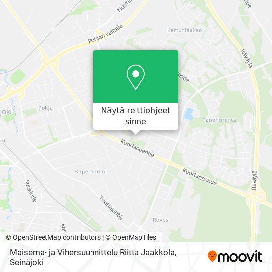 Maisema- ja Vihersuunnittelu Riitta Jaakkola kartta