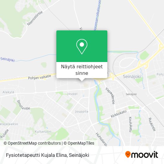 Fysiotetapeutti Kujala Elina kartta