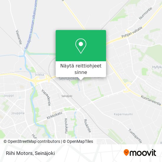 Riihi Motors kartta