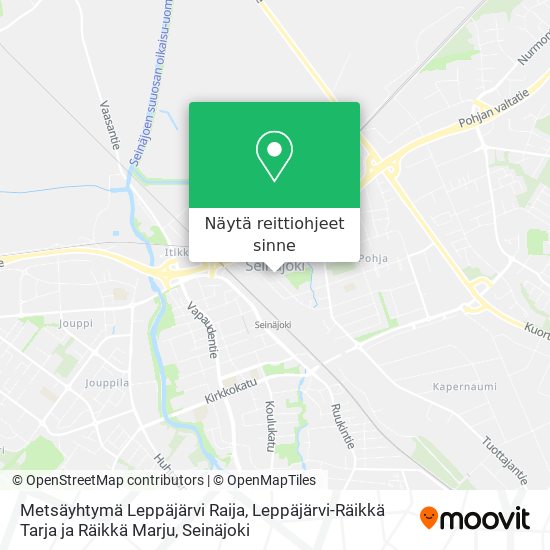 Metsäyhtymä Leppäjärvi Raija, Leppäjärvi-Räikkä Tarja ja Räikkä Marju kartta