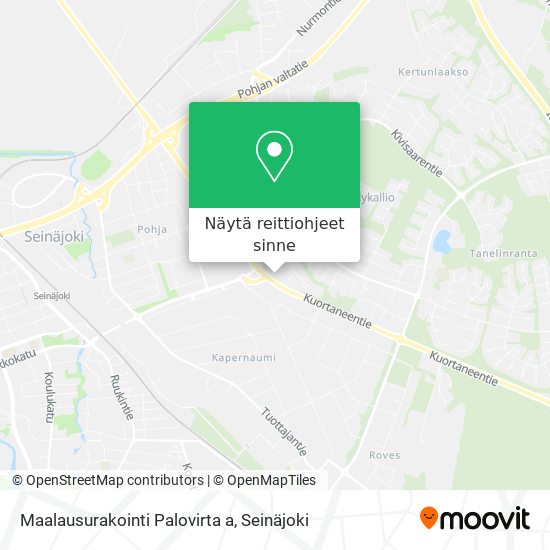 Maalausurakointi Palovirta a kartta