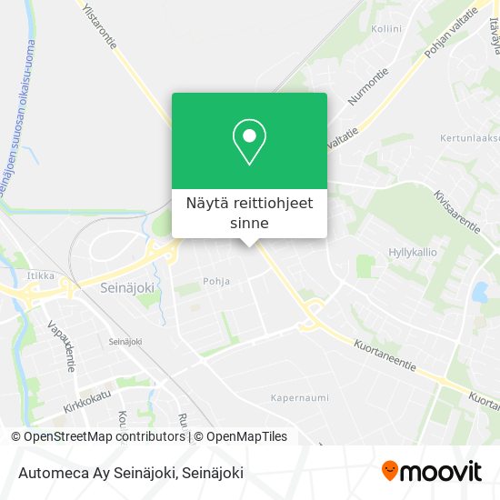 Automeca Ay Seinäjoki kartta