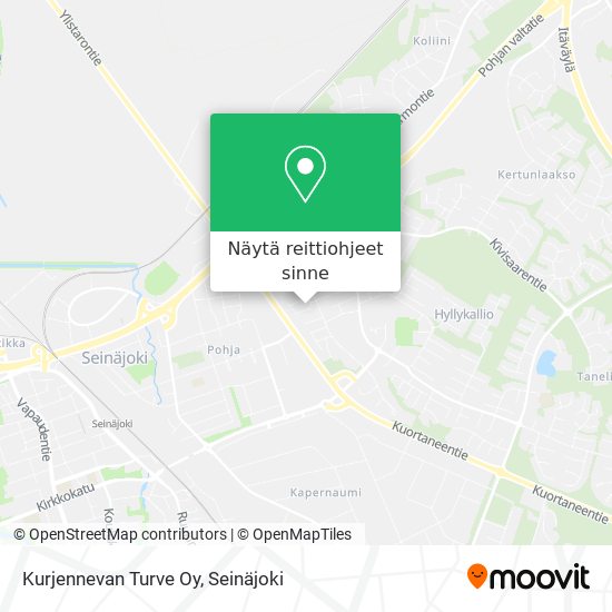Kurjennevan Turve Oy kartta