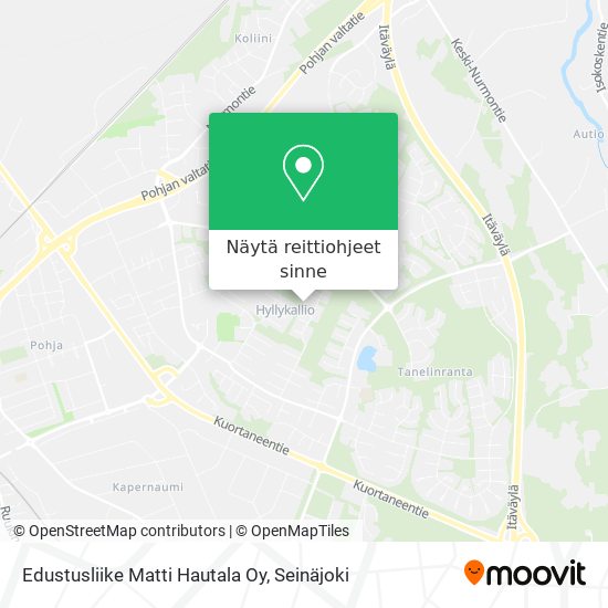 Edustusliike Matti Hautala Oy kartta