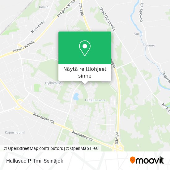 Hallasuo P. Tmi kartta