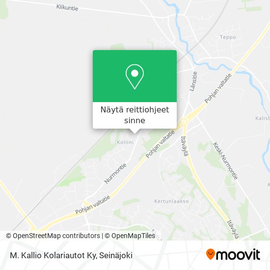 M. Kallio Kolariautot Ky kartta