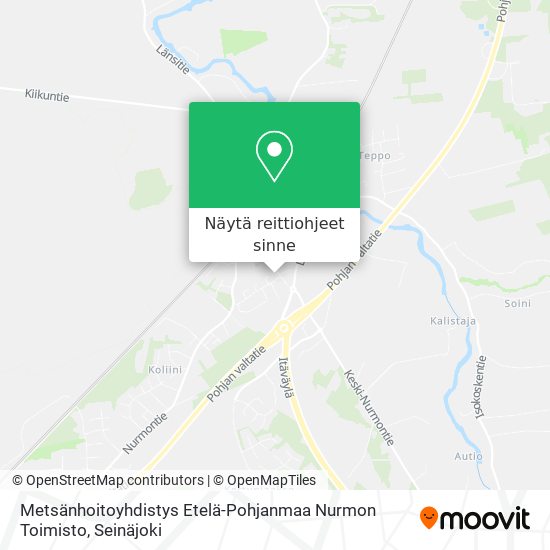 Metsänhoitoyhdistys Etelä-Pohjanmaa Nurmon Toimisto kartta