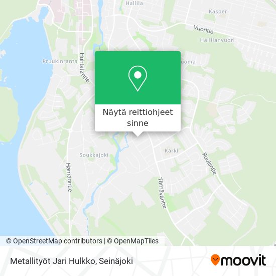 Metallityöt Jari Hulkko kartta