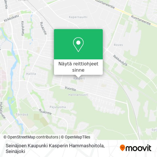 Seinäjoen Kaupunki Kasperin Hammashoitola kartta