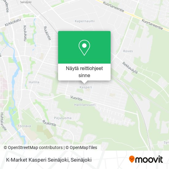 K-Market Kasperi Seinäjoki kartta