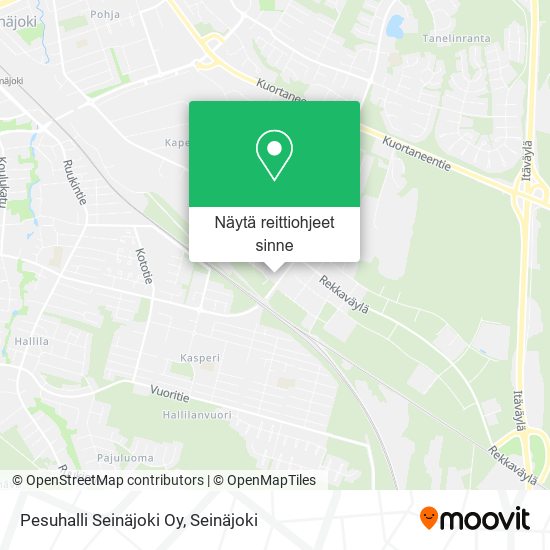 Pesuhalli Seinäjoki Oy kartta