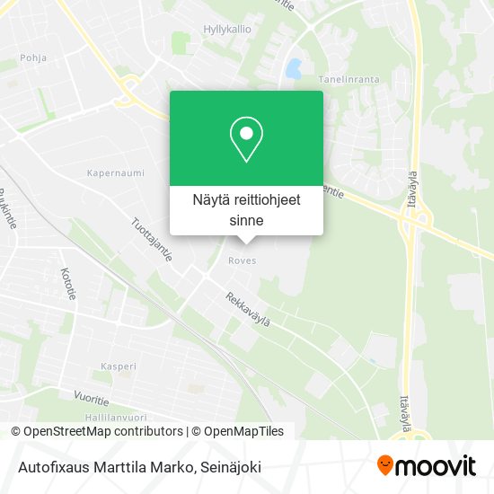 Autofixaus Marttila Marko kartta